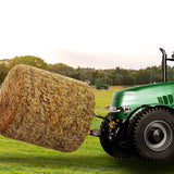 VEVOR 49" Hay Spear, Bale Spears 726kg Loading Capacity, Three-Point Hitch Tractor Attachment with 2pcs 17.5" Stabilizer Spears, Quick Attach Spike