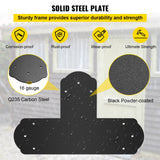 VEVOR Black T Mending Plate T-shape 8 PCs 6" Flat Connector Post to Beam Bracket