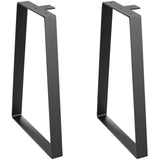 VEVOR 406.4MM Trapezoid Steel Table Legs, Replacement Furniture Legs Set of 2 for DIY Coffee Tables, Modern Desks, Bench, Night Stands, Sofa, Max Load 181.4KG Heavy Duty, Quick Instalation Legs Black