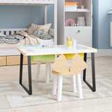 VEVOR 406.4MM Trapezoid Steel Table Legs, Replacement Furniture Legs Set of 2 for DIY Coffee Tables, Modern Desks, Bench, Night Stands, Sofa, Max Load 181.4KG Heavy Duty, Quick Instalation Legs Black - Low Angle