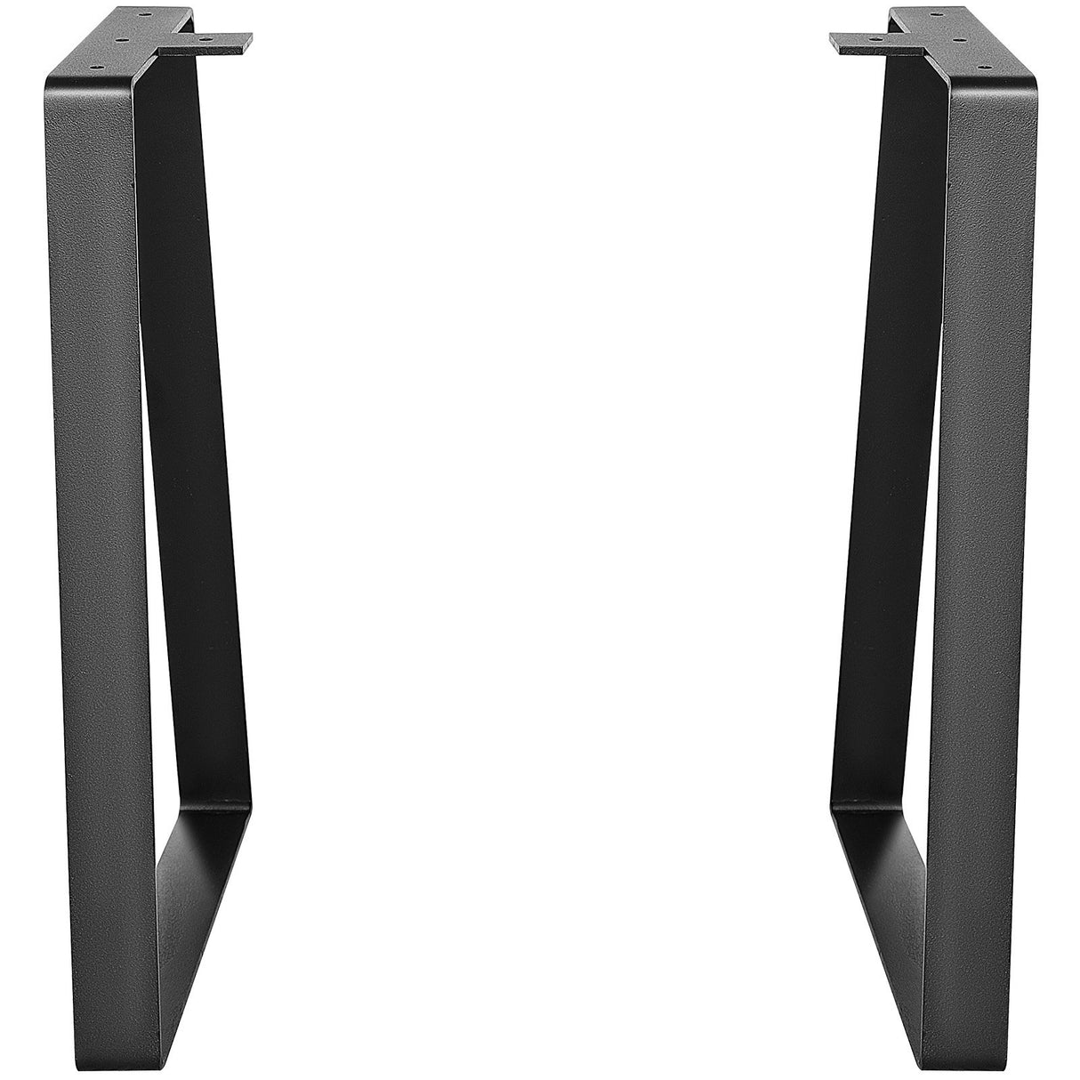 VEVOR 406.4MM Trapezoid Steel Table Legs, Replacement Furniture Legs Set of 2 for DIY Coffee Tables, Modern Desks, Bench, Night Stands, Sofa, Max Load 181.4KG Heavy Duty, Quick Instalation Legs Black