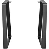 VEVOR 406.4MM Trapezoid Steel Table Legs, Replacement Furniture Legs Set of 2 for DIY Coffee Tables, Modern Desks, Bench, Night Stands, Sofa, Max Load 181.4KG Heavy Duty, Quick Instalation Legs Black - Extra Image