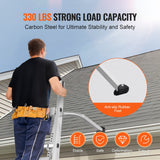 VEVOR Ladder Stabilizer with Wing Span Heavy Duty Steel Roof Hook Stabilizer - Rear View