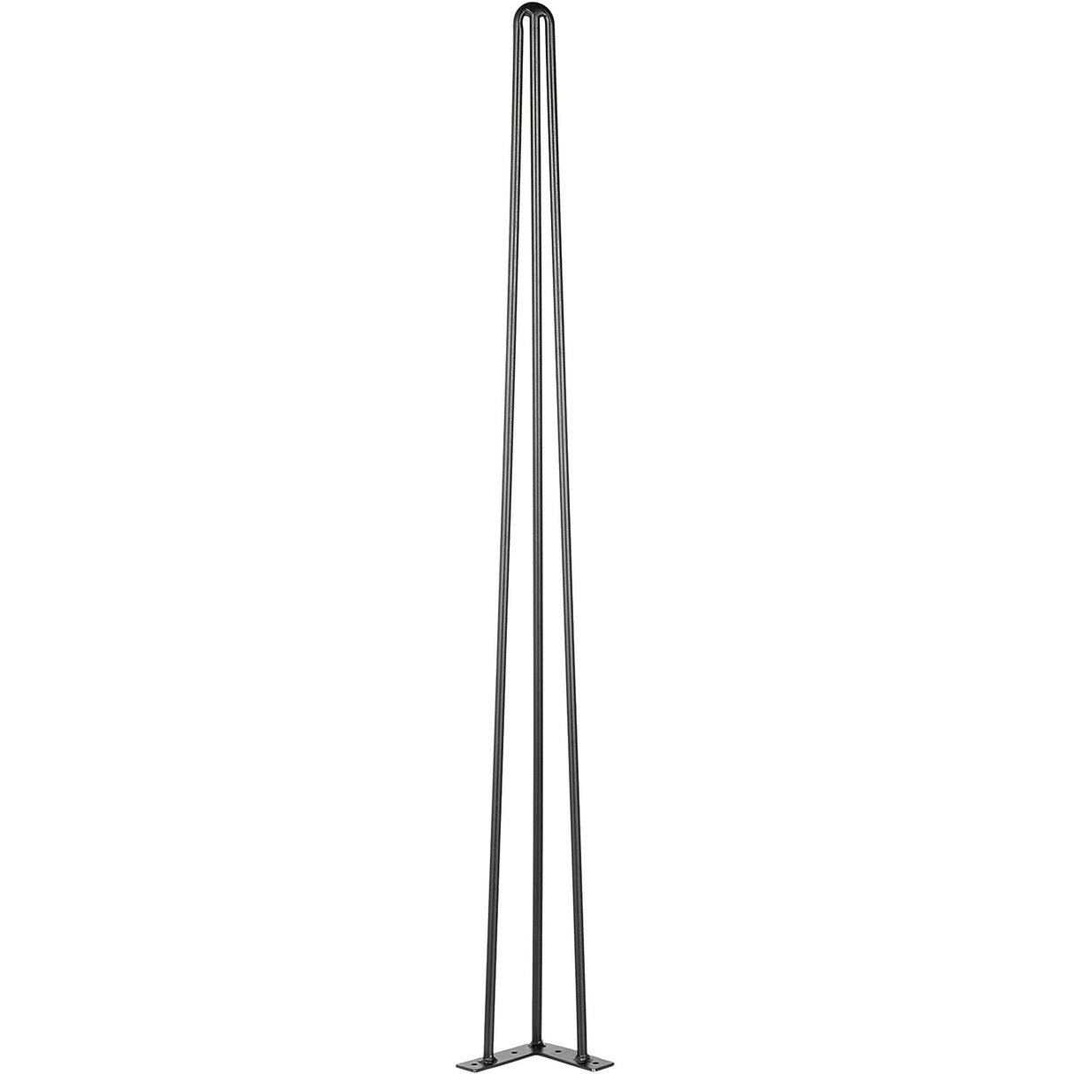 Hairpin Table Legs 34 inch Black Set of 4 Desk Legs Each 220lbs Capacity Hairpin Desk Legs 3 Rods for Bench Desk Dining End Table Chairs Carbon Steel DIY Table Legs Heavy Duty Furniture Legs