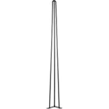 Hairpin Table Legs 34 inch Black Set of 4 Desk Legs Each 220lbs Capacity Hairpin Desk Legs 3 Rods for Bench Desk Dining End Table Chairs Carbon Steel DIY Table Legs Heavy Duty Furniture Legs