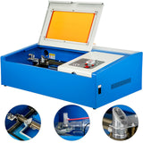 VEVOR 40W Co2 Laser 12" x 8" USB Port Laser Engraving Machine Air Exhaust Fan Laser Cutter High Precise Stepping Motor (40W CO2 Laser)