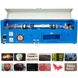 VEVOR 40W Co2 Laser 12" x 8" USB Port Laser Engraving Machine Air Exhaust Fan Laser Cutter High Precise Stepping Motor (40W CO2 Laser)
