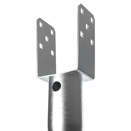 No Dig Ground Anchor, 1 Pack 10 x 7 x 70 cm DIY Screw in Post Stake, Includes 6 Lag Bolts & a Rebar, U-Shape, image 9