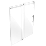 VEVOR Frameless Shower Door 58-59" x 75" SGCC Tempered Glass 5/16" Chrome