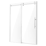 VEVOR Frameless Shower Door 58-59" x 75" SGCC Tempered Glass 5/16" Chrome