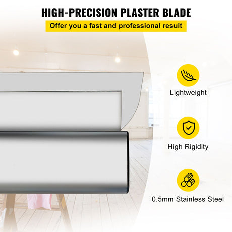 Drywall Skimming Blade Putty Knife 24inch Finishing Tool Stainless Steel, image 3