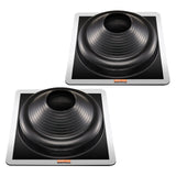 VEVOR 2 Pcs Metal Roof Pipe Flashing Boots Fit 170-355 mm Pipe High Temp EDPM