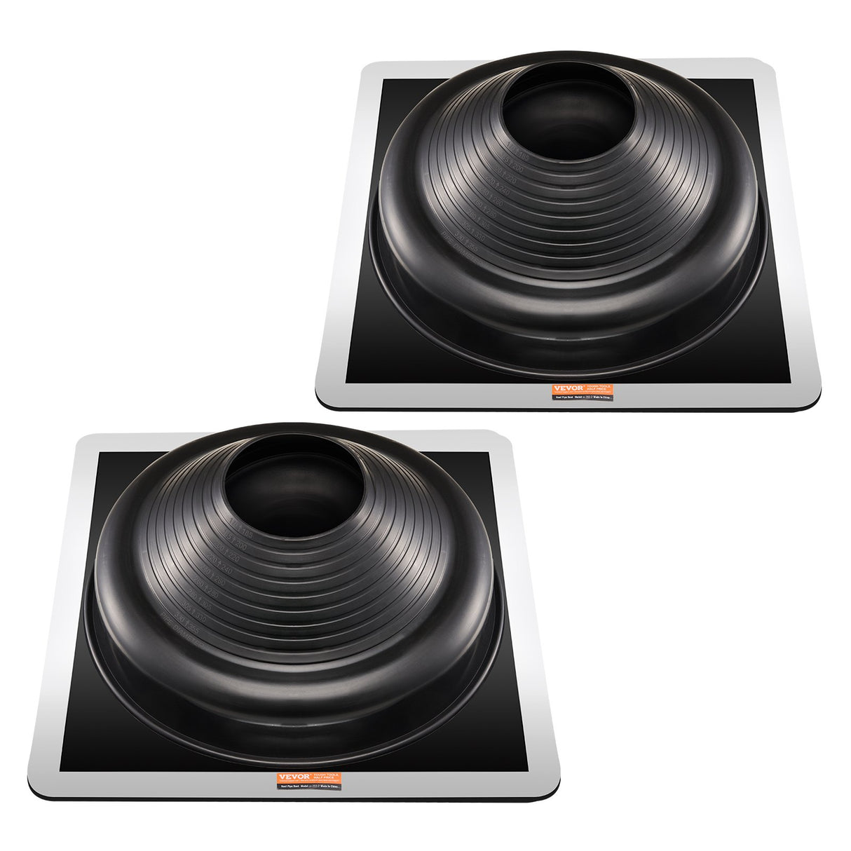 VEVOR 2 Pcs Metal Roof Pipe Flashing Boots Fit 170-355 mm Pipe High Temp EDPM