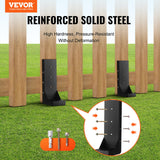 VEVOR Fence Post Anchor Repair Kit 6 Pack Inner Support Stakes Repair - Front View