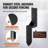 VEVOR Fence Post Anchor Repair Kit 6 Pack Inner Support Stakes Repair