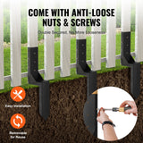 VEVOR Fence Post Anchor Repair Kit 6 Pack Inner Support Stakes Repair - Rear View