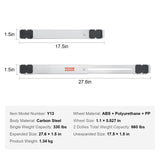 VEVOR Heavy Duty Furniture Appliances Rollers, 660 lbs Total Load, Extendable Appliance Rollers Mobile Washing Machine Base, Fridge Stand Dolly Movers for Refrigerators, Dryers, Dishwashers, White