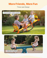 VEVOR Kids Seesaw 90 kg Capacity Metal Rocking Teeter Totter with Handles - Top-Down View
