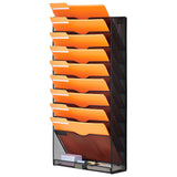 VEVOR File Wall Rack Mesh Wall File Holder 1-Piece 10 Pockets for Office/School - Extra Image