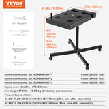 VEVOR Flash Dryer, 18 x 25 inch Flash Dryer for Screen Printing, 0-750℉ Temperature Control, High Power Silk Screen Printing Dryer with Height Adjustable Stand, 360° Rotation, T-Shirt Curing Machine - Close-Up Angle