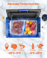 VEVOR Portable Car Refrigerator Freezer Compressor 35L Single Zone for Car Home - Top-Down View