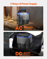 VEVOR Portable Car Refrigerator Freezer Compressor 35L Single Zone for Car Home - Rear View