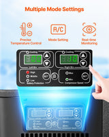 VEVOR Portable Car Refrigerator Freezer Compressor 45L Dual Zone for Car Home