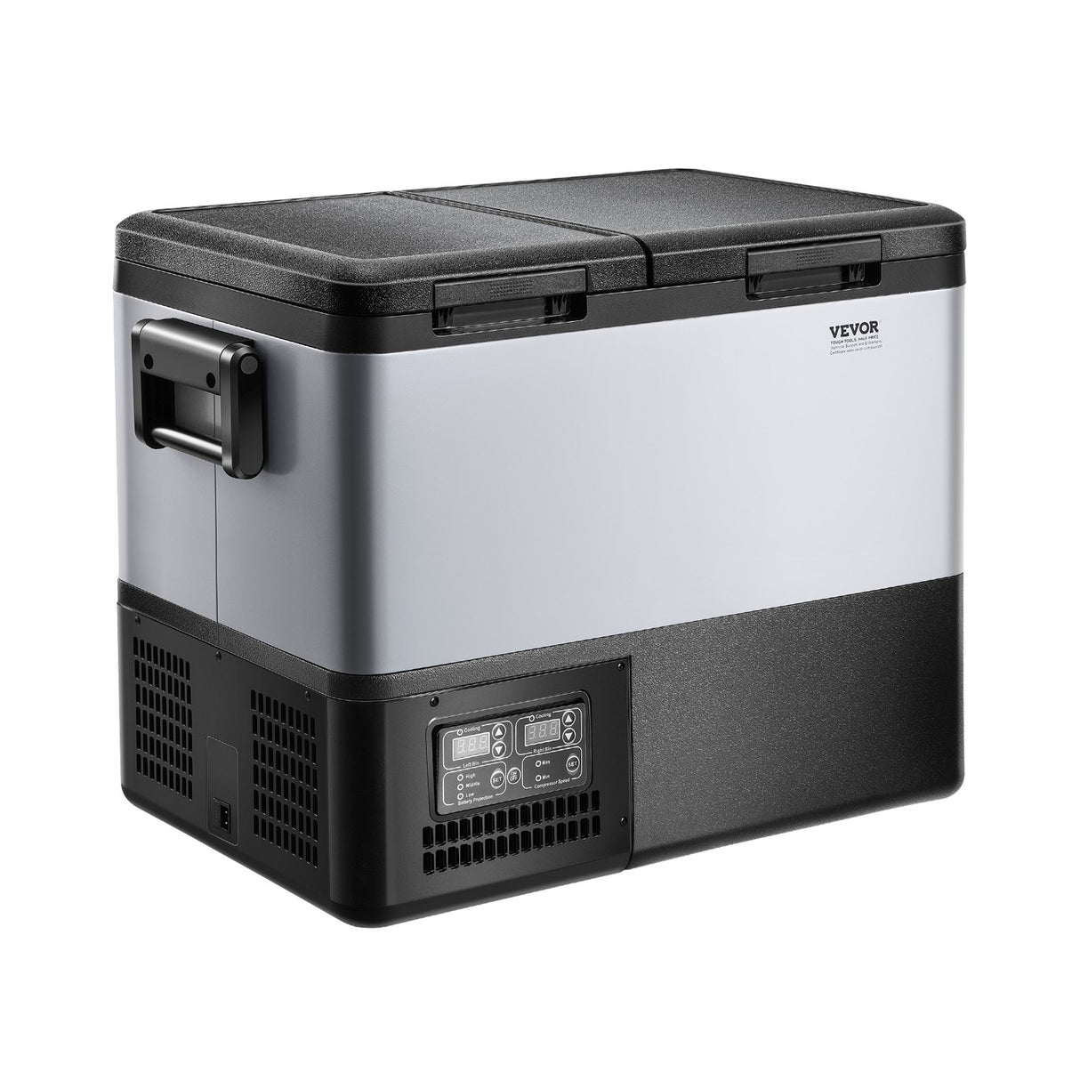 VEVOR Portable Car Refrigerator Freezer Compressor 45L Dual Zone for Car Home