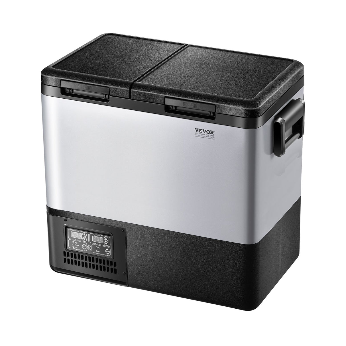 VEVOR Portable Car Refrigerator Freezer Compressor 55L Dual Zone for Car Home