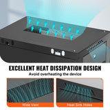 VEVOR Wall Mount Network Server Cabinet, 393.7 mm Deep, Server Rack Cabinet Enclosure, 90.72 kg Max. Ground-mounted Load Capacity, with Locking Glass