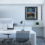 VEVOR Wall Mount Network Server Cabinet, 393.7 mm Deep, Server Rack Cabinet Enclosure, 90.72 kg Max. Ground-mounted Load Capacity, with Locking Glass