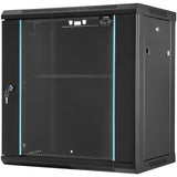 VEVOR Wall Mount Network Server Cabinet, 393.7 mm Deep, Server Rack Cabinet Enclosure, 90.72 kg Max. Ground-mounted Load Capacity, with Locking Glass