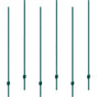 VEVOR 6 Feet Fence Post 6 Pack T-Post Heavy Duty Metal Fence Posts Green