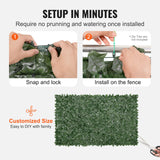 VEVOR Ivy Privacy Fence, 59 x 98 in Artificial Green Wall Screen, Greenery Ivy Fence with Mesh Cloth Backing and Strengthened Joint, Faux Hedges Vine