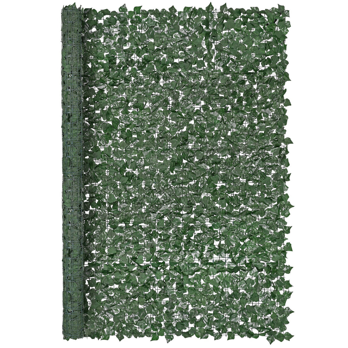 VEVOR Ivy Privacy Fence, 2440 x 1830 mm Artificial Green Wall Screen, Greenery Ivy Fence with Strengthened Joint, Faux Hedges Vine Leaf Decoration for
