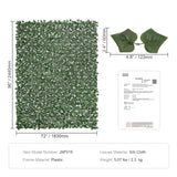 VEVOR Ivy Privacy Fence, 2440 x 1830 mm Artificial Green Wall Screen, Greenery Ivy Fence with Strengthened Joint, Faux Hedges Vine Leaf Decoration for - Close-Up Angle