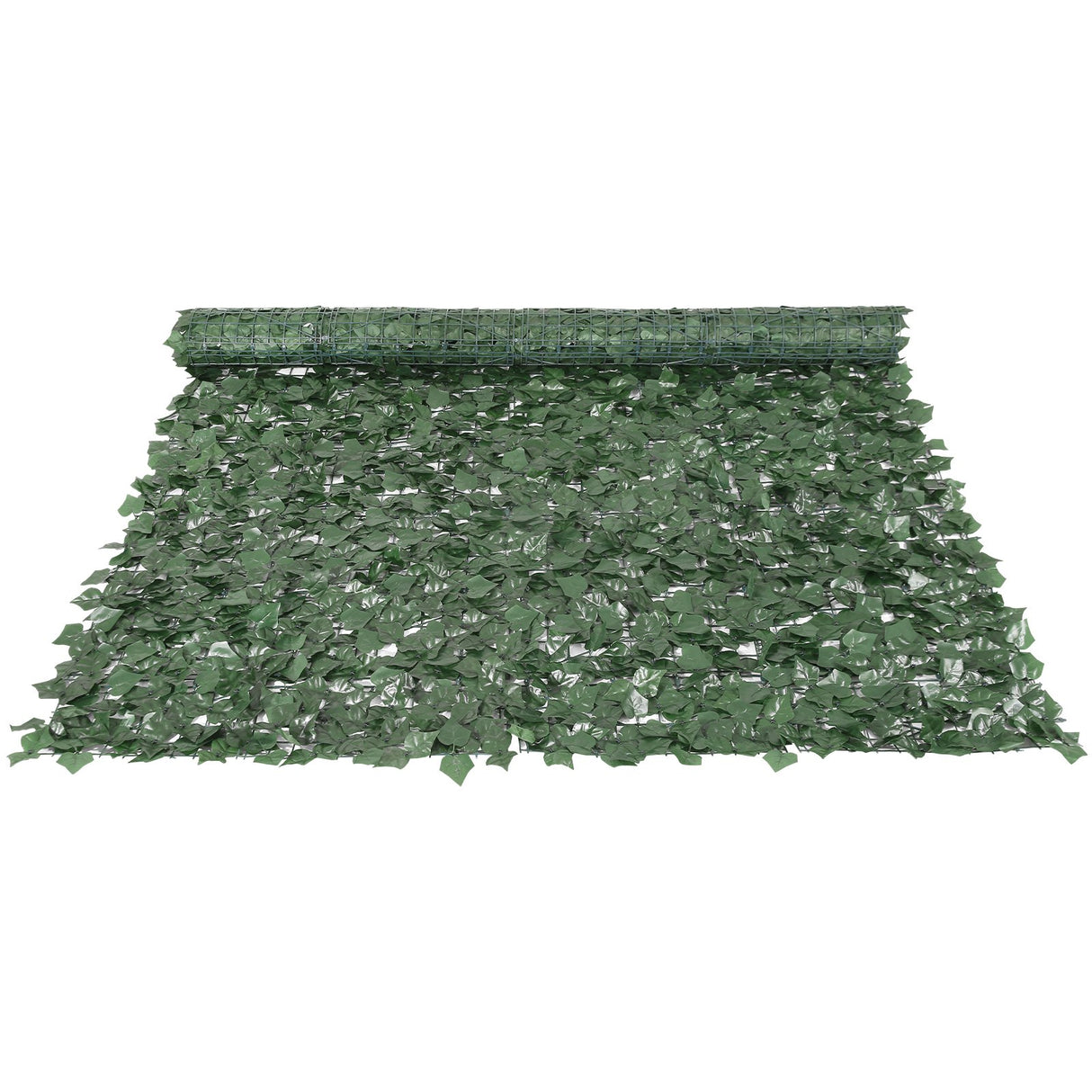 VEVOR Ivy Privacy Fence, 2440 x 1830 mm Artificial Green Wall Screen, Greenery Ivy Fence with Strengthened Joint, Faux Hedges Vine Leaf Decoration for
