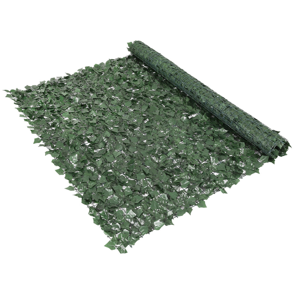 VEVOR Ivy Privacy Fence, 2440 x 1830 mm Artificial Green Wall Screen, Greenery Ivy Fence with Strengthened Joint, Faux Hedges Vine Leaf Decoration for