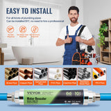 VEVOR Whole House Salt Free Descaler Physical Scale Descaler System SAAS Alloy - Top-Down View