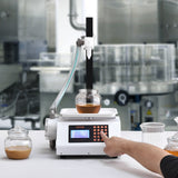 VEVOR Liquid Filling Machine, 50-5000 g Weighing Capacity, Automatic Bottle Filler Machine Bottling Machine Gear Pump Digital Control for Honey, Oil, Wine, Detergent, Viscous Liquids (Single Nozzle) - Low Angle