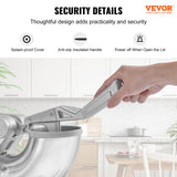 VEVOR Commercial Ice Shaver Crusher, 661lbs Per Hour Electric Snow Cone Maker, 350W Shaved Ice Machine with Dual Blades for Parties Events Snack Bar, Home and Commercial Use - Rear View