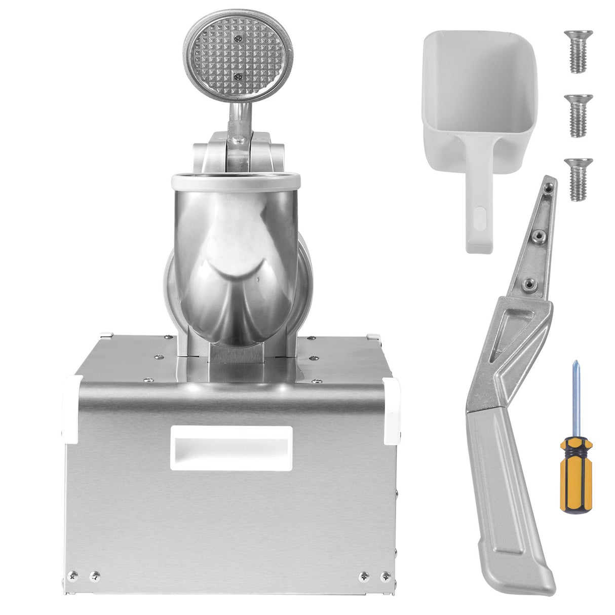 VEVOR Commercial Ice Shaver Crusher, 661lbs Per Hour Electric Snow Cone Maker, 350W Shaved Ice Machine with Dual Blades for Parties Events Snack Bar,