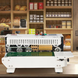 VEVOR Continuous Bag Band Sealing Machine Horizontal Band Sealer Count Function - Low Angle
