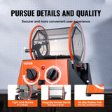 VEVOR 3kg Rotary Tumbler Surface Polisher Jewelry Polish Finish Machine Gem DIY - Rear View