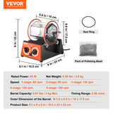 VEVOR 3kg Rotary Tumbler Surface Polisher Jewelry Polish Finish Machine Gem DIY - Close-Up Angle
