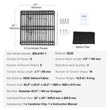 VEVOR Dog Playpen, 8 Panels Foldable Metal Dog Exercise Pen with Bottom Pad, 24