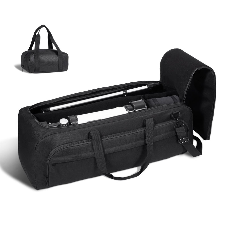 Telescope Case, 770 mm, Telescope Storage Bag with Fixed Buckles, Multi-Pocket and Detachable Divider, Shock-Absorbent Telescope Carrying Case for Optical Tube & Tripod, Counterweight Pocket