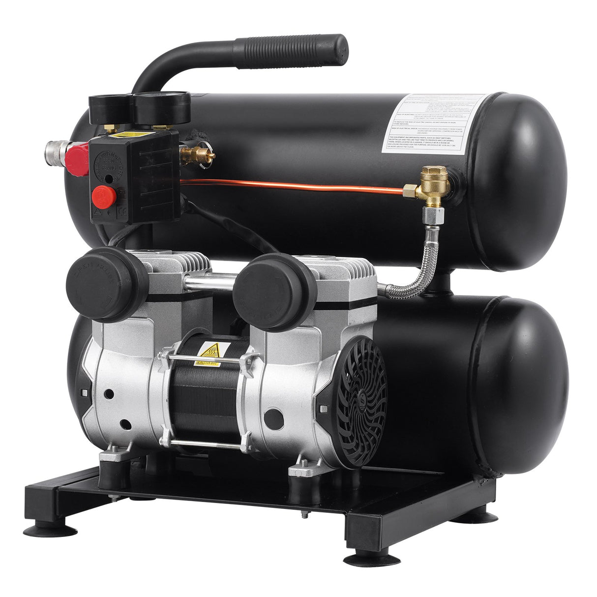 VEVOR Air Compressor Compact Portable Oil Free Compressor 18L 90 PSI