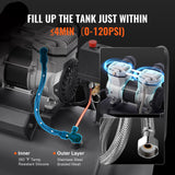 VEVOR Air Compressor Compact Portable Oil Free Compressor 30L 90 PSI - Side View