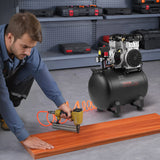 VEVOR Air Compressor Compact Portable Oil Free Compressor 40L 90 PSI - Low Angle